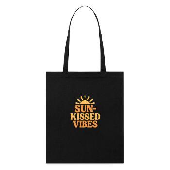 Sun-Kissed Vibes - Stanley/Stella Organic Tote Bag - black - Front