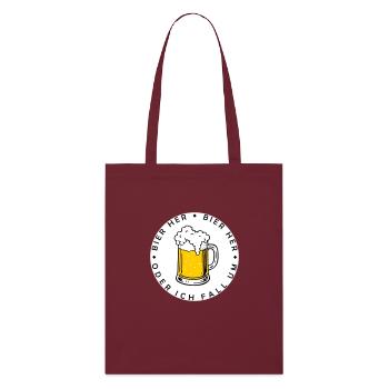 Bees here - Oder ich fall um! - Stanley/Stella Organic Tote Bag - burgundy - Front