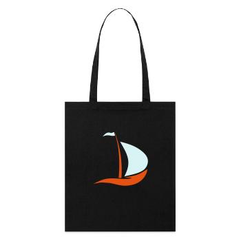 bateau à voile - Tote bag bio Stanley/Stella - noir - Devant