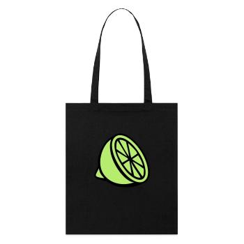 Limette - Stanley/Stella Bio-Stoffbeutel - Schwarz - Vorne