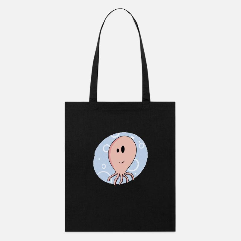 Sea / Summer / Octopus / Octopus / Squid - Stanley/Stella Organic Tote Bag - black