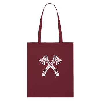 Hache croisée - Tote bag bio Stanley/Stella - bordeaux - Devant