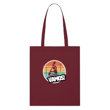 Vamos canoë kayak slalom rétro - Tote bag bio Stanley/Stella - bordeaux - Devant