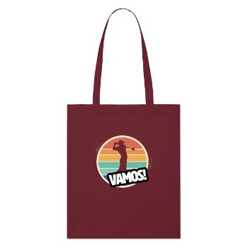 Vamos golf rétro - Tote bag bio Stanley/Stella - bordeaux - Devant