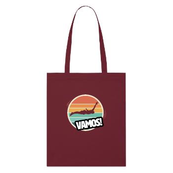 Vamos plongeon rétro - Tote bag bio Stanley/Stella - bordeaux - Devant