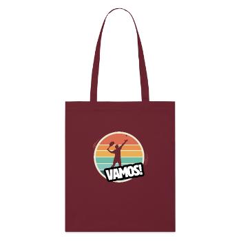 Vamos tennis rétro - Tote bag bio Stanley/Stella - bordeaux - Devant