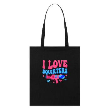 I Love Squirters Squirt Gun Summer Water Fun - Stanley/Stella Organic Tote Bag - black - Front