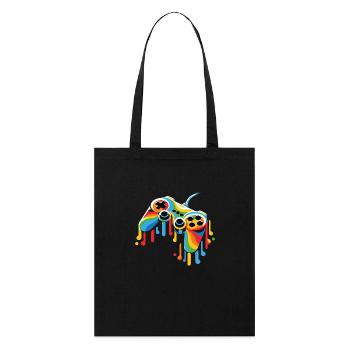 Manette de jeu Melting - Tote bag bio Stanley/Stella - noir - Devant