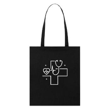 Infirmier - Tote bag bio Stanley/Stella - noir - Devant