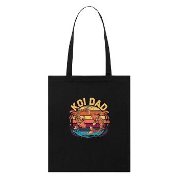Focus sur la passion pour les carpes koï - Tote bag bio Stanley/Stella - noir - Devant