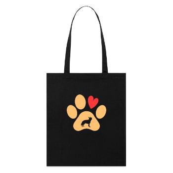 Dog German Shepherd - Stanley/Stella Organic Tote Bag - black - Front