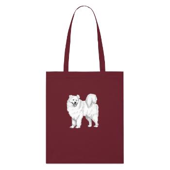 samoyède - Tote bag bio Stanley/Stella - bordeaux - Devant