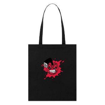 Angry cherry - Stanley/Stella Bio-Stoffbeutel - Schwarz - Vorne