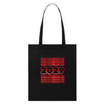 2029 - Stanley/Stella Bio-Stoffbeutel - Schwarz - Vorne