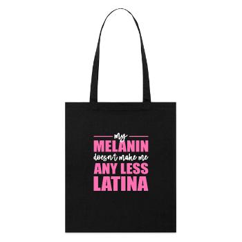 Afro Latina - Tote bag bio Stanley/Stella - noir - Devant