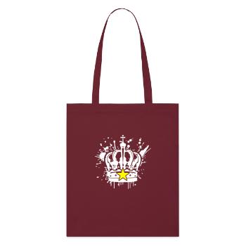 Symbole de la couronne royale - Tote bag bio Stanley/Stella - bordeaux - Devant