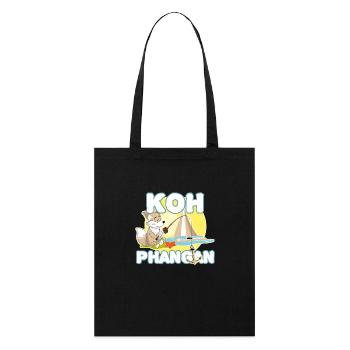 Segeln Angeln k8h phangan - Stanley/Stella Bio-Stoffbeutel - Schwarz - Vorne