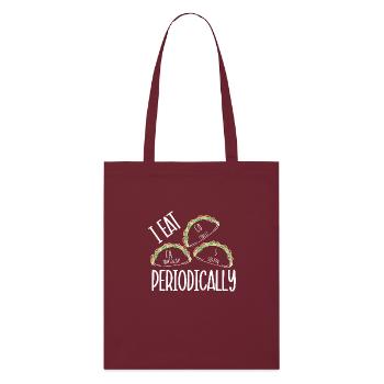 Tableau périodique - Tote bag bio Stanley/Stella - bordeaux - Devant