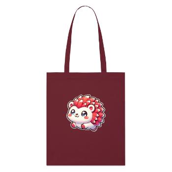 Hérisson - Tote bag bio Stanley/Stella - bordeaux - Devant