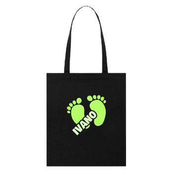 Ivano as birth - Stanley/Stella Organic Tote Bag - black - Front