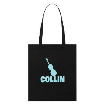 Collin als Bratsche - Stanley/Stella Bio-Stoffbeutel - Schwarz - Vorne