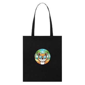 Bambino Cat Breed Cartoon Sunglasses Beach - Stanley/Stella Organic Tote Bag - black - Front
