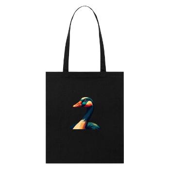 Oie Dessin Animé Personnage Animal Coloré Animal De Compagnie - Tote bag bio Stanley/Stella - noir - Devant