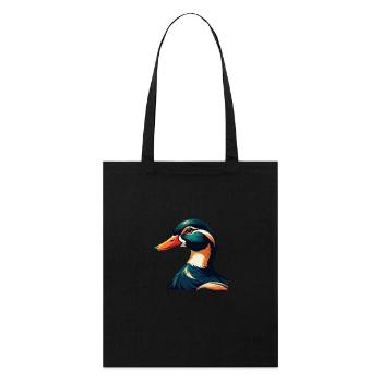 Canard Dessin Animé Personnage Animal De Compagnie Coloré - Tote bag bio Stanley/Stella - noir - Devant