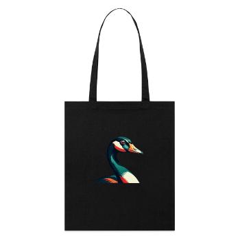 Oie Dessin Animé Personnage Animal Coloré Animal De Compagnie - Tote bag bio Stanley/Stella - noir - Devant