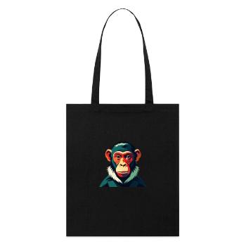 Singe Dessin Animé Personnage Animal De Compagnie Coloré - Tote bag bio Stanley/Stella - noir - Devant
