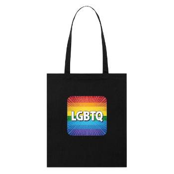 LGBTQ - Stanley/Stella Bio-Stoffbeutel - Schwarz - Vorne