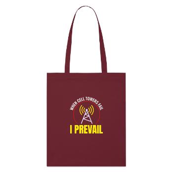 Opérateur radio amateur Fréquence des ondes radio - Tote bag bio Stanley/Stella - bordeaux - Devant