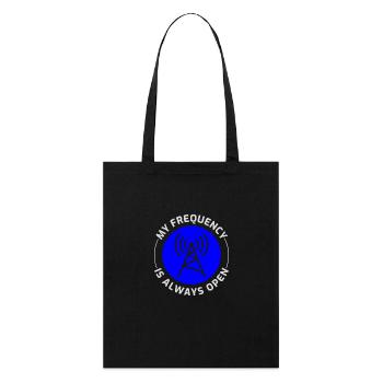 Opérateur radio amateur Fréquence des ondes radio - Tote bag bio Stanley/Stella - noir - Devant