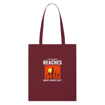 Opérateur radio amateur Fréquence des ondes radio - Tote bag bio Stanley/Stella - bordeaux - Devant