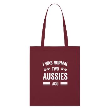 J’étais normal il y a deux Australiens Typographie Aussie - Tote bag bio Stanley/Stella - bordeaux - Devant