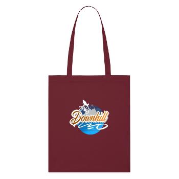 Downhill - Stanley/Stella Organic Tote Bag - burgundy - Front