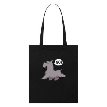 Scottish Terrier - Stanley/Stella Bio-Stoffbeutel - Schwarz - Vorne