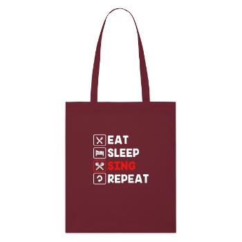 Karaoké - Tote bag bio Stanley/Stella - bordeaux - Devant