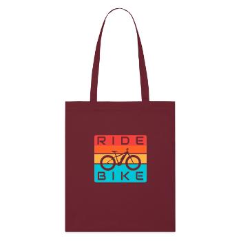 FAHRRAD FAHREN - Stanley/Stella Bio-Stoffbeutel - Burgunderrot - Vorne