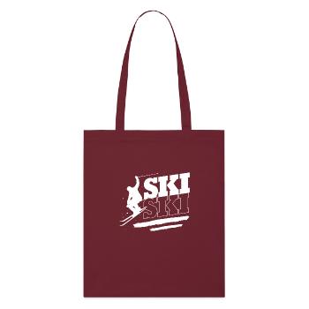 Séjour ski ski - Tote bag bio Stanley/Stella - bordeaux - Devant