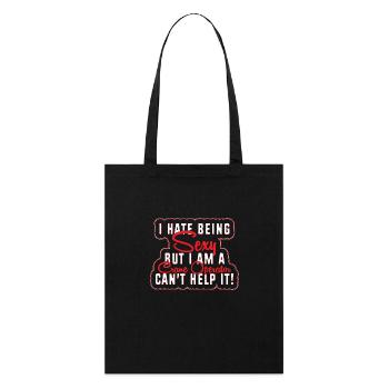 Crane operator crane - Stanley/Stella Organic Tote Bag - black - Front