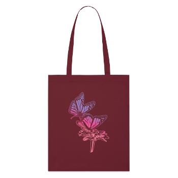 Monarch Butterfly Sketch Graphic Butterfly Lovers - Tote bag bio Stanley/Stella - bordeaux - Devant