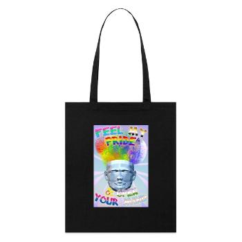 Ressentez ma fierté et ouvrez votre - Tote bag bio Stanley/Stella - noir - Devant