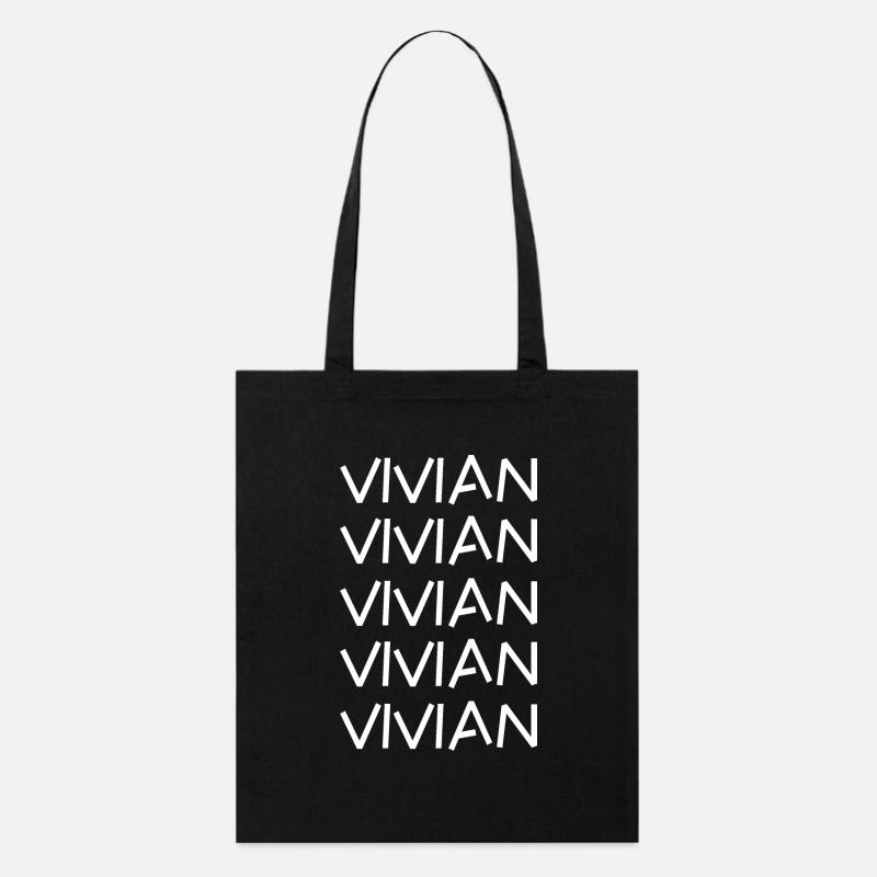 Vivian - Stanley/Stella Bio-Stoffbeutel - Schwarz
