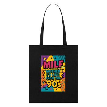 Mère que j’aimerais des années 90 | Rétro des années 90 Mère - Tote bag bio Stanley/Stella - noir - Devant
