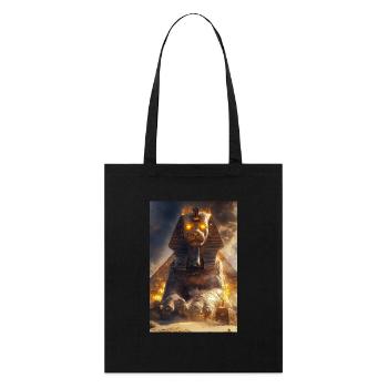 Sphinx de feu éveillé - Tote bag bio Stanley/Stella - noir - Devant
