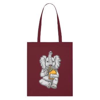 Frites d’éléphant à la française - Tote bag bio Stanley/Stella - bordeaux - Devant