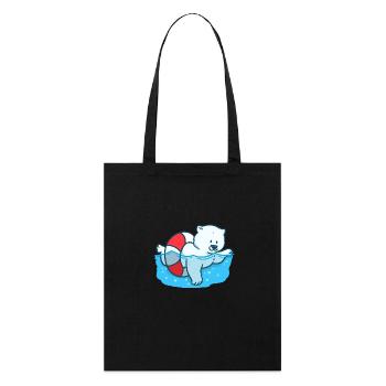 Ours polaire Changement climatique Climat Pôle Nord Arctique mondial - Tote bag bio Stanley/Stella - noir - Devant