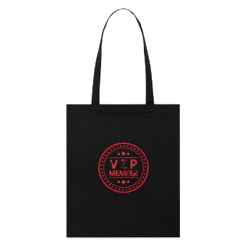 Vip Mitglied - Stanley/Stella Bio-Stoffbeutel - Schwarz - Vorne