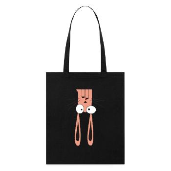Bunny Ups - Stanley/Stella Bio-Stoffbeutel - Schwarz - Vorne